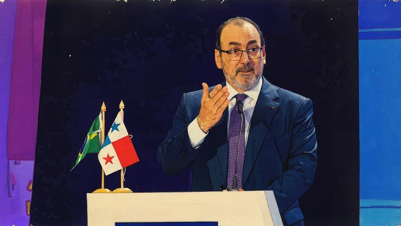 Sergio Díaz-Granados em Brasília, no dia 29 de agosto (Foto: Reprodução)