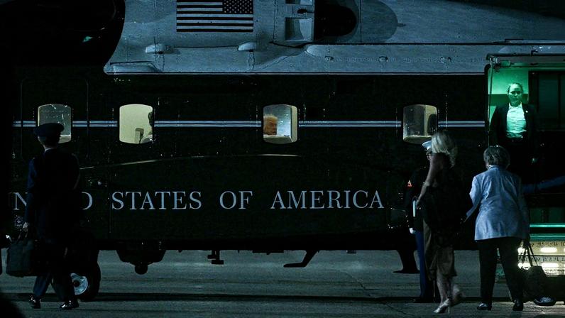 Homem é preso após apontar laser para helicóptero durante visita de Trump; pena pode chegar a cinco anos (Foto: Reprodução)