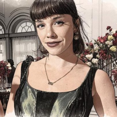 Alice Wegmann mostra barriguinha de grávida em casamento de Odete e Solangre