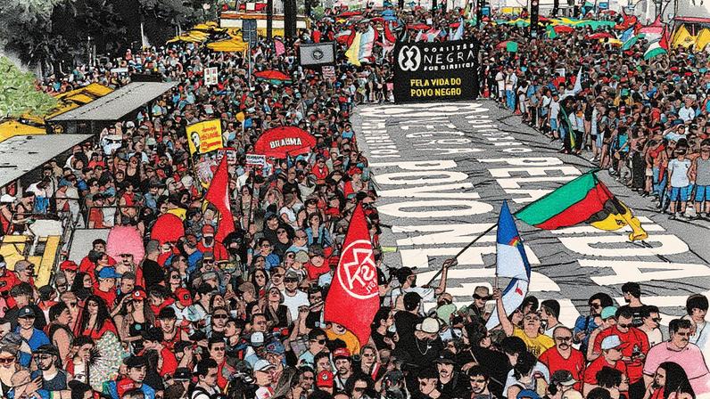 Ato contra PEC da Blindagem e PL da Anistia na Avenida Paulista, em São Paulo (Foto: Reprodução)