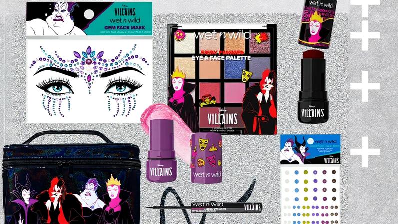 Coleção de maquiagem inspirada nos Vilões da Disney da Wet N' Wild, destacando os melhores itens disponíveis (Foto: Reprodução)