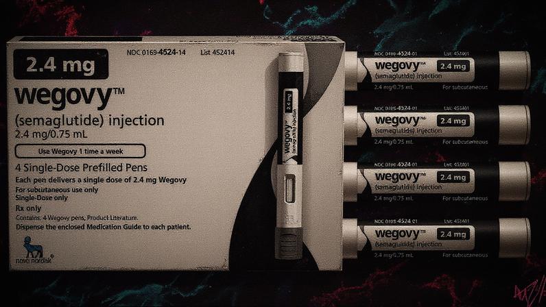 Medicamento Wegovy para perda de peso em embalagem (Foto: Reprodução)