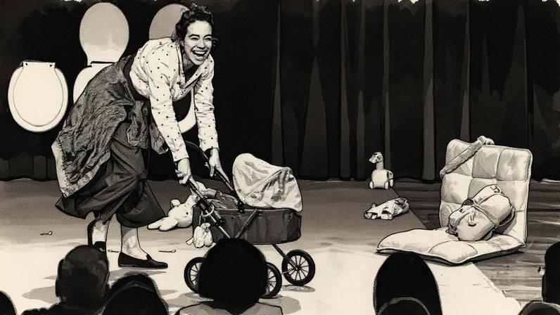 Miá Mello em cena do filme Mãe Fora da Caixa (Foto: Reprodução)