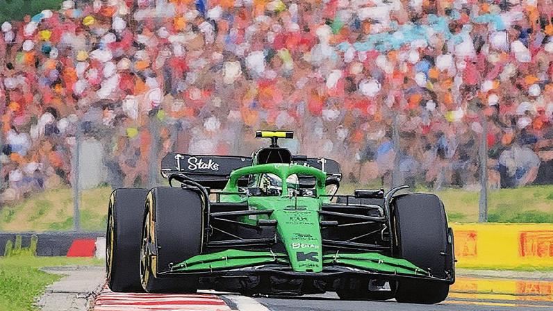 Gabriel Bortoleto durante o GP da Hungria de Fórmula 1 (Foto: Reprodução)