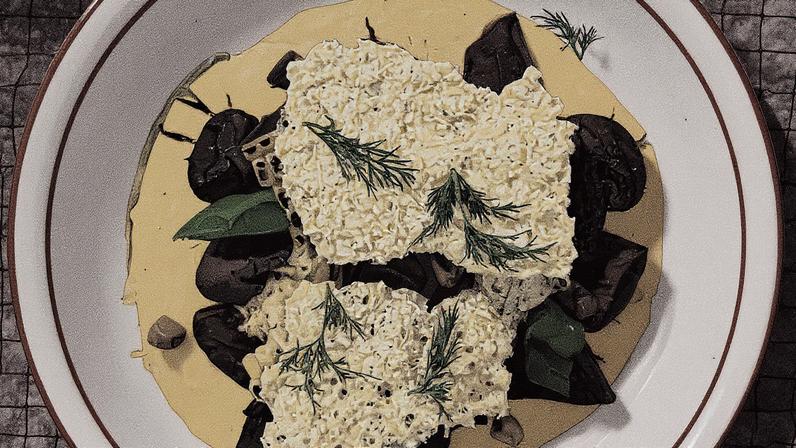 Angu com queijo Tulha servido no restaurante Lena, em Pinheiros (Foto: Reprodução)