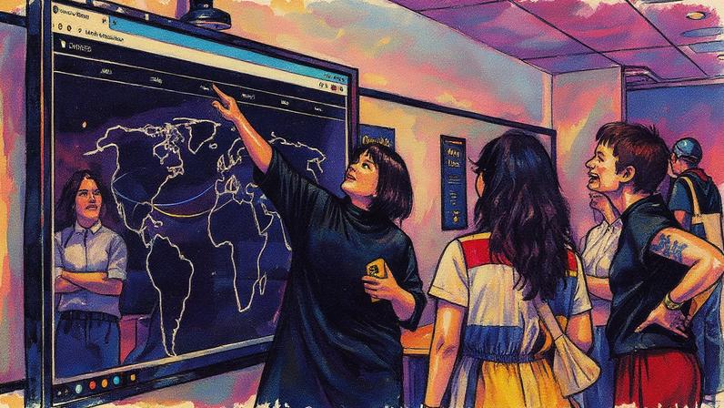 Kelani Nichole, negociadora de arte e fundadora do Transfer Data Trust, participa do evento de lançamento do Transfer (Foto: Reprodução)