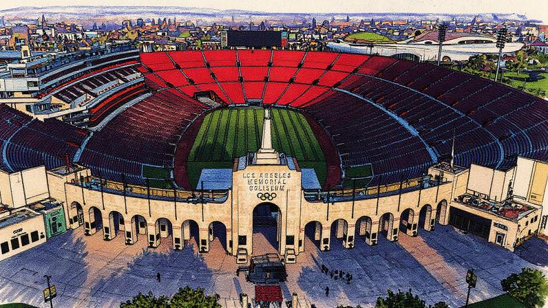 Coliseu, palco da cerimônia de abertura dos Jogos de Los Angeles em 2028 (Foto: Reprodução)