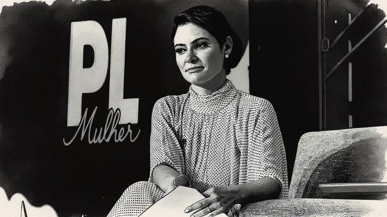 Michelle Bolsonaro durante evento do PL (Foto: Reprodução)