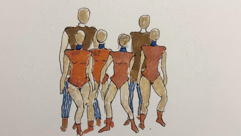 Figurinos do espetáculo 'Piracema', criado por Alva Design, celebram os 50 anos do Grupo Corpo (Foto: Reprodução)