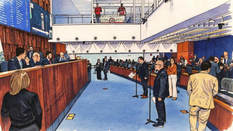 Sessão da Alerj em andamento (Foto: Reprodução)