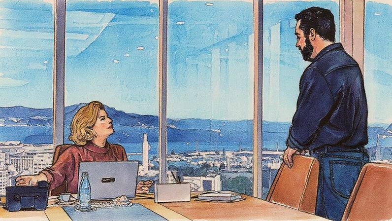 Odete e Mário Sérgio em cena (Foto: Reprodução)