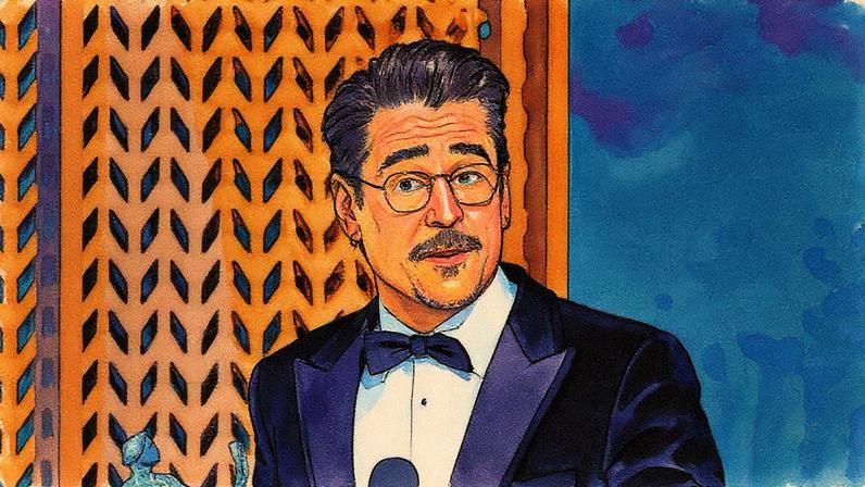 Ator Colin Farrell posando para a foto (Foto: Reprodução)