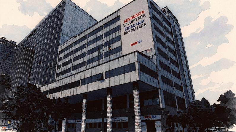 Fachada da sede da OAB-RJ (Foto: Reprodução)