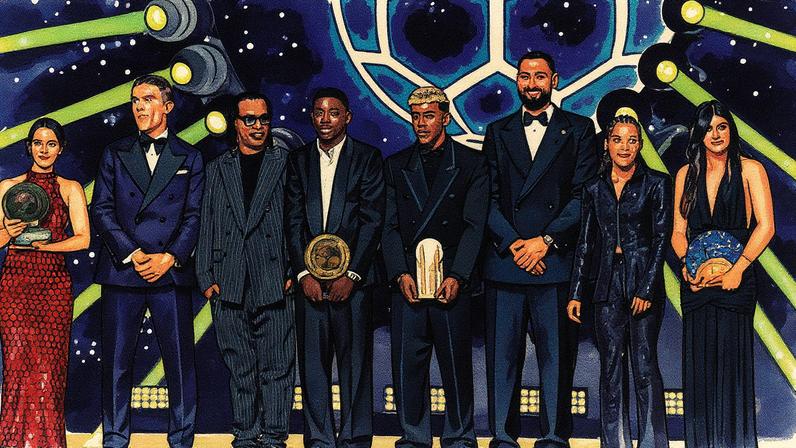 Aitana, Lamine e Vicky López estão entre os premiados na gala do Balão de Ouro (Foto: Reprodução)