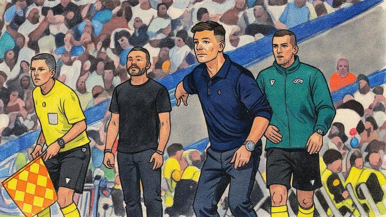 Xabi Alonso orienta sua equipe durante partida da Champions League contra o Olympique de Marselha (Foto: Reprodução)