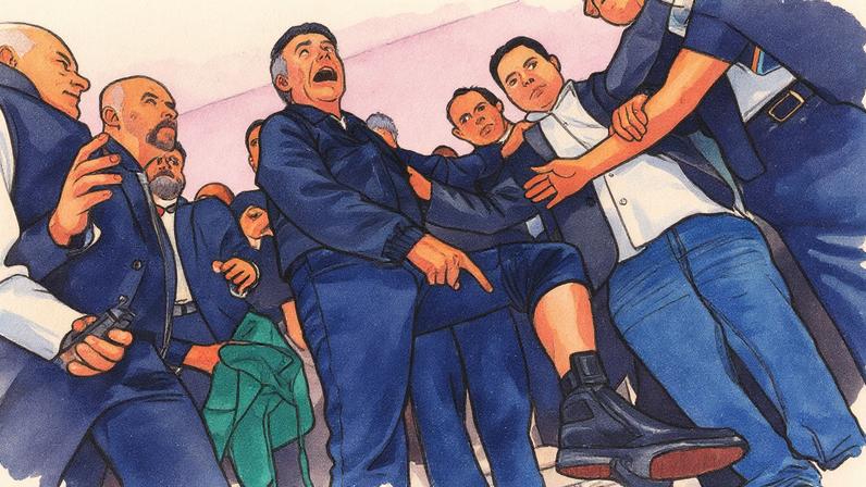 Ex-presidente Jair Bolsonaro na garagem de sua casa em Brasília, onde cumpre prisão domiciliar (Foto: Reprodução)