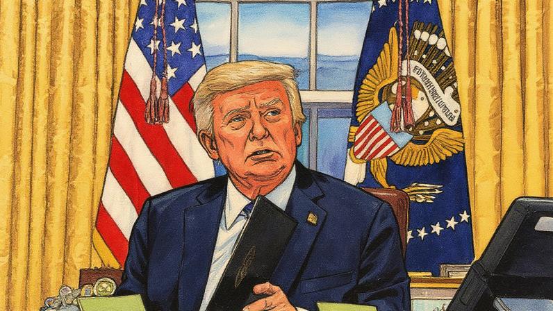 Trump pede que Europa e Otan interrompam compras de petróleo russo, comentando sobre Gaza, Venezuela, uma possível reunião entre Zelenski e Putin, além de tarifas (Foto: Reprodução)