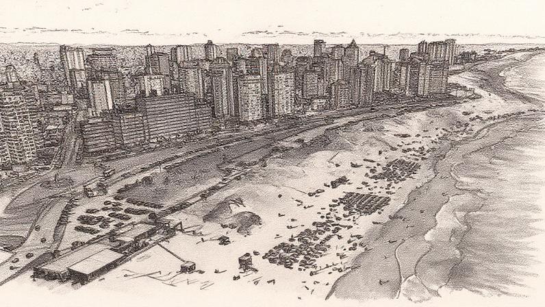 Turistas na praia de Brava em Punta del Este, Uruguai (Foto: Reprodução)