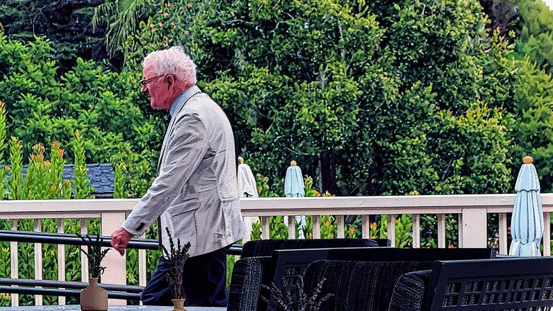 Selena Gomez’s co-star Steve Martin was photographed at a hotel before heading to her rehearsal dinner. Amy Katz/ZUMA Press Wire / Shutterstock