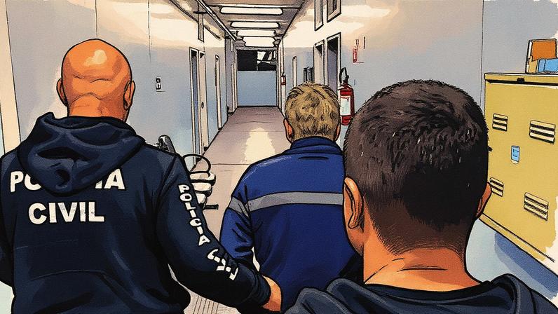 Suspeito de assassinar e esquartejar a manicure Brasília Costa, Ricardo Jardim foi preso no dia 4 (Foto: Reprodução)