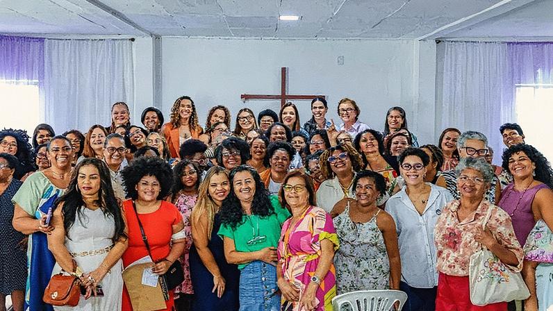 Janja e Anielle Franco conversam com mulheres evangélicas em Salvador (Foto: Reprodução)