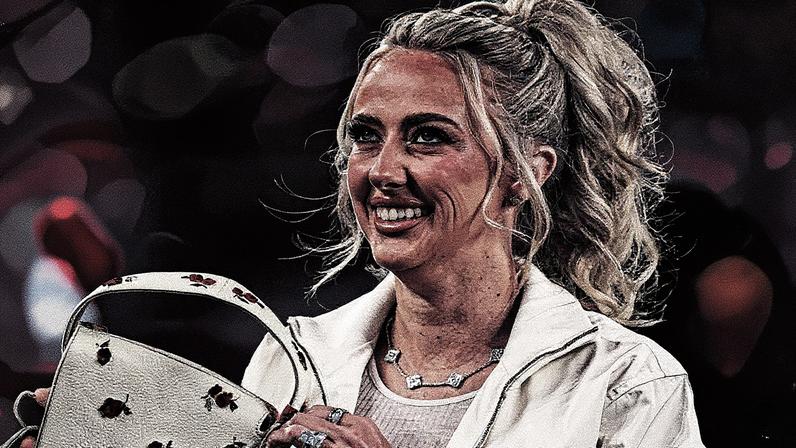 Brittany Mahomes admitted to taking down her hair extensions ponytail mid-Chiefs game on Sunday. Getty Images