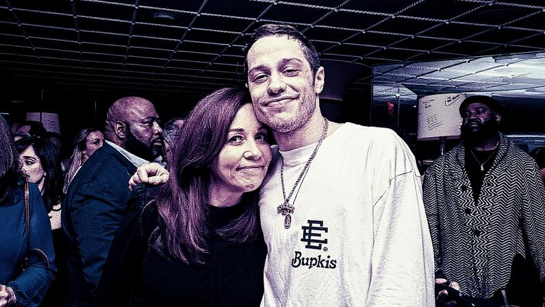 Pete Davidson's mom had a heartbreaking conversation with the comedian that led to his sobriety. Rosalind O'Connor/Peacock via Getty Images