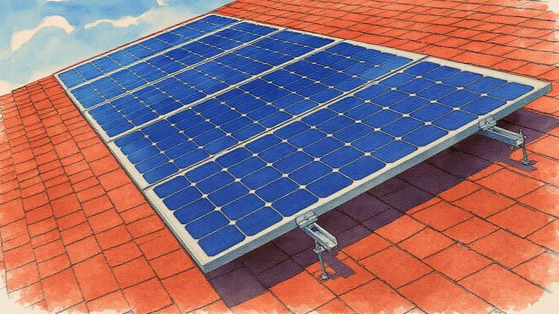 Placas de energia solar instaladas no telhado de uma residência (Foto: Reprodução)