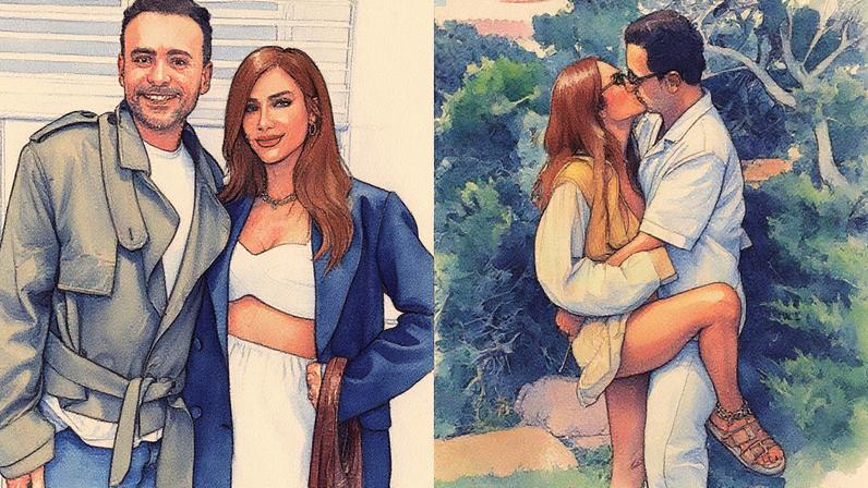 Léo Fuchs e Giovanna Ewbank aparecem juntos em uma foto onde Léo dá um selinho em Giovanna (Foto: Reprodução)