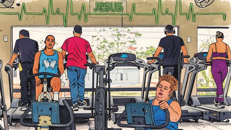 Academia Cristão Fit em São Paulo, com proprietário Renato Moura em destaque (Foto: Reprodução)