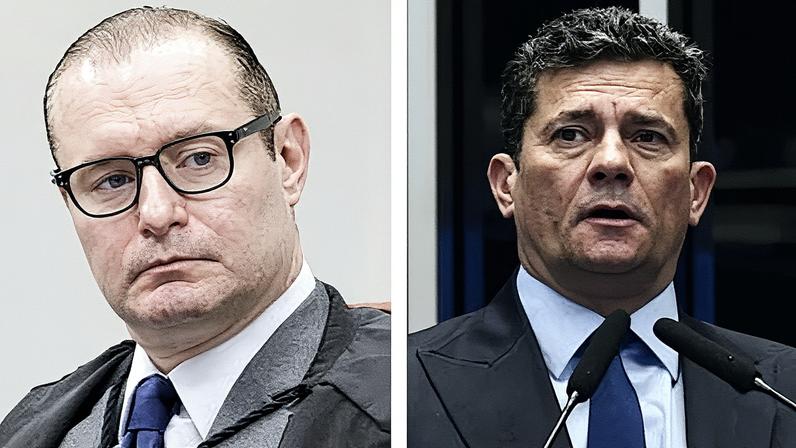 Cristiano Zanin e Sergio Moro em um evento formal (Foto: Reprodução)