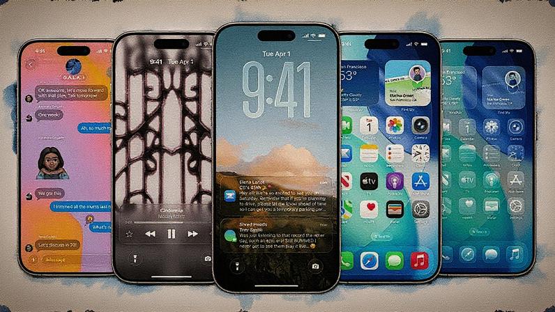 Novo iOS 26 apresenta design inspirado no Vision Pro com interface 'Liquid Glass' e visual translúcido para iPhones (Foto: Reprodução)