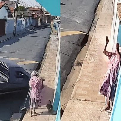 Idosa quase é atropelada em MG e atribui escape a proteção divina