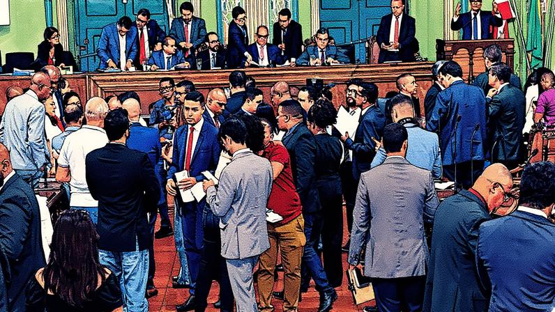 Vereadores na Câmara no dia da aprovação do PL contra a "cristofobia" - Foto: Câmara de Vereadores de Salvador