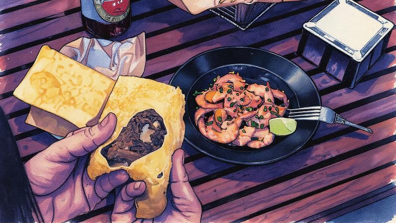 Pastel de carne seca (Foto: Reprodução)