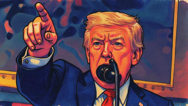 Presidente norte-americano Donald Trump em evento público (Foto: Reprodução)