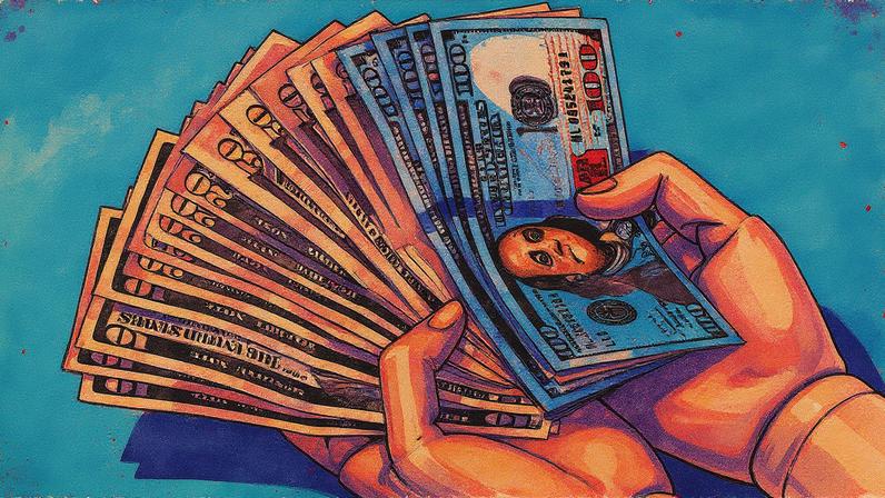 Cédulas de dólar dispostas sobre uma superfície (Foto: Reprodução)