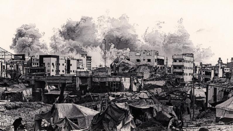 Edifício da Universidade Islâmica de Cidade de Gaza após bombardeio israelense em 14 de setembro de 2025 (Foto: Reprodução)