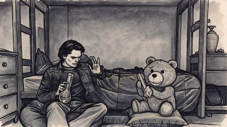 Max Burkholder em cena da série 'Ted' (Foto: Reprodução)