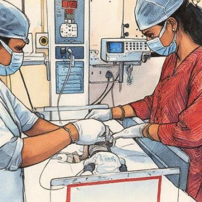 Bebê de 20 dias é encontrado enterrado e luta pela vida em hospital na Índia