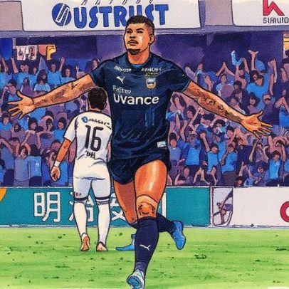 Erison comemora gols no Japão e expressa saudade do Botafogo