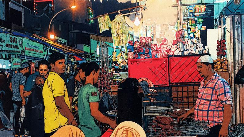 Imagem do interior do livro 'Dishoom. Desde Bombay com amor', com texto e ilustrações relacionadas à culinária indiana (Foto: Reprodução)