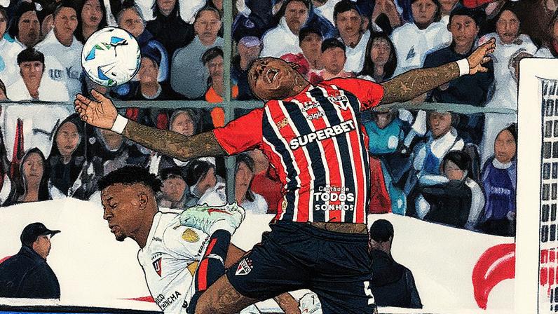 Derrota do São Paulo para a LDU nas quartas de final da Libertadores no Morumbi (Foto: Reprodução)