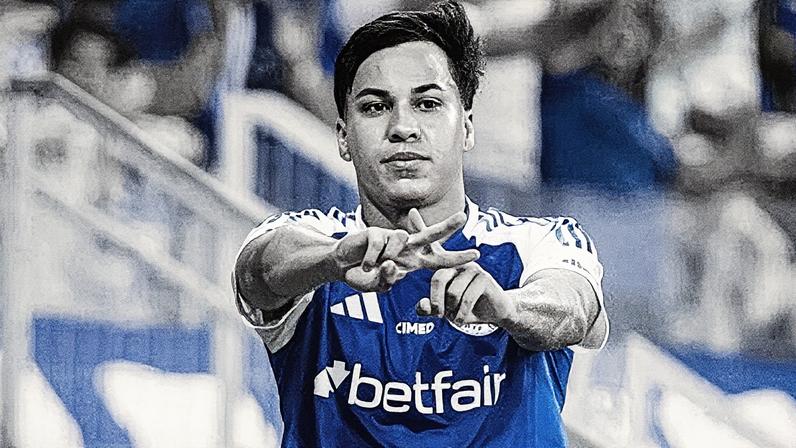 Kaio Jorge celebra gol marcado contra o Internacional (Foto: Reprodução)