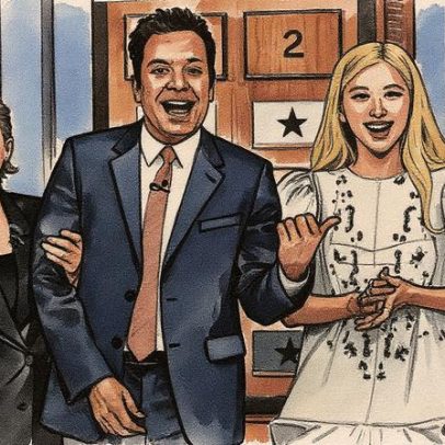 Rosé impressiona com imitação de Elvis em jogo de charadas no programa de Fallon