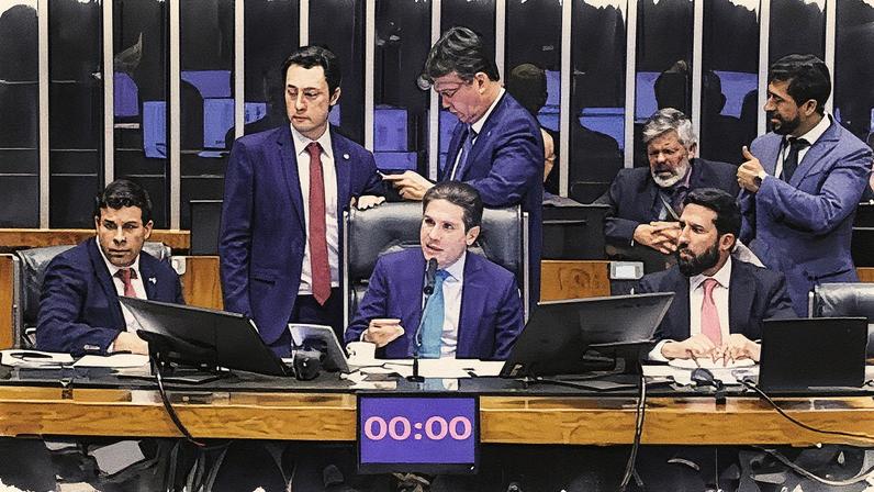 Hugo Motta conduz sessão da Câmara dos Deputados em 9 de setembro de 2025 (Foto: Reprodução)