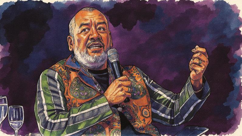 Jeffrey Gibson posando no Met (Foto: Reprodução)