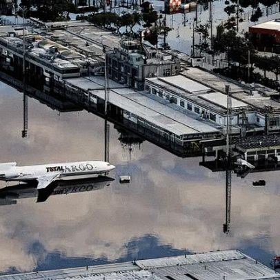 Avião símbolo das enchentes em Porto Alegre será restaurado e pode se tornar restaurante
