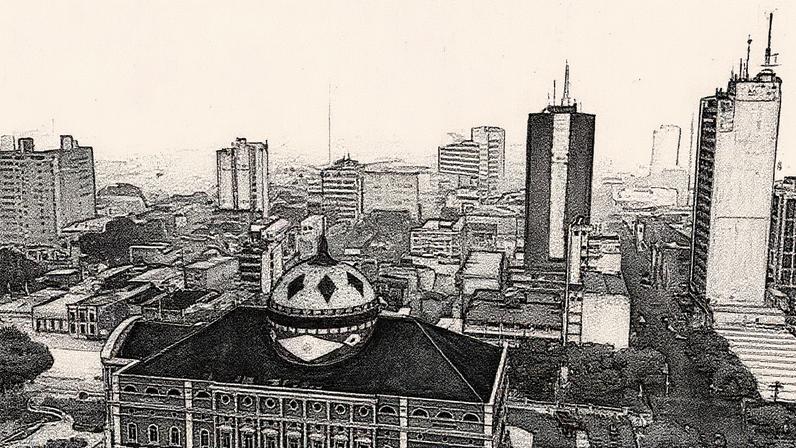 Vista aérea da Floresta Amazônica em contraste com lavouras de milho e soja, localizada na margem da Terra Indígena Erikpatsa, no norte de Mato Grosso (Foto: Reprodução)