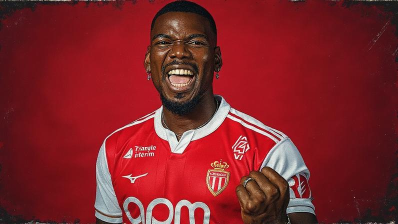 Pogba é anunciado pelo Monaco (Foto: Reprodução)